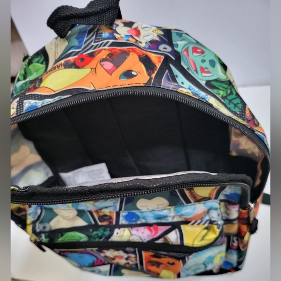 Pokemon All-Over Print Backpack 16" Canvas w/ Lower Pocket + 2 Side Pockets - Picture 10 of 16